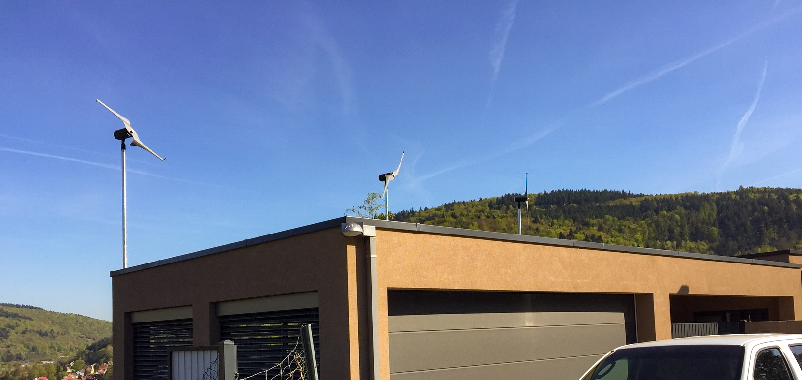 3m Flanschmast für SkyWind Mikrowindkraftanlage