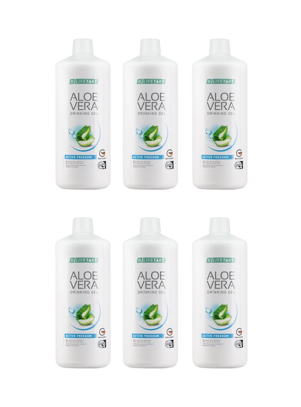 Aloe Vera Drinking Gel Active Freedom 6er Set