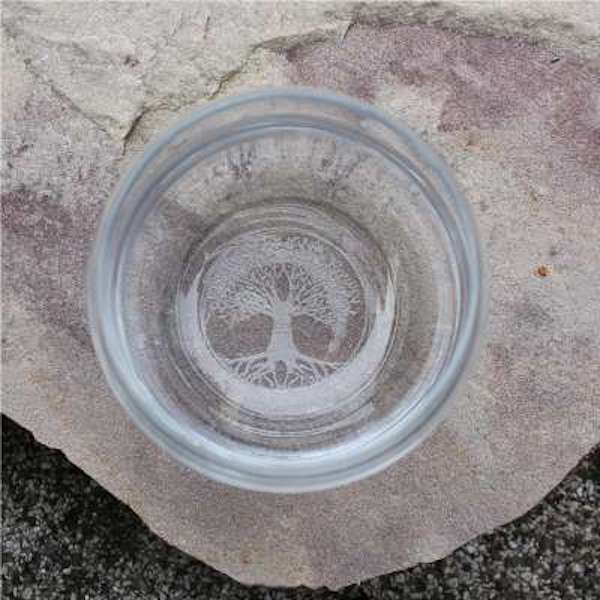 Lebensbaum-Becher-lasergravur